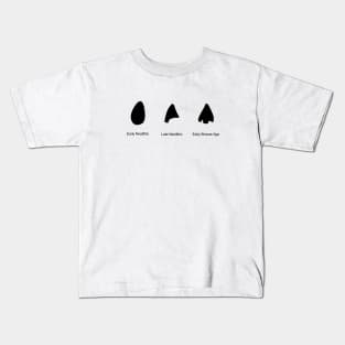 Arrowheads - Neolithic and Bronze Age Archaeology Paleontology Profession Kids T-Shirt